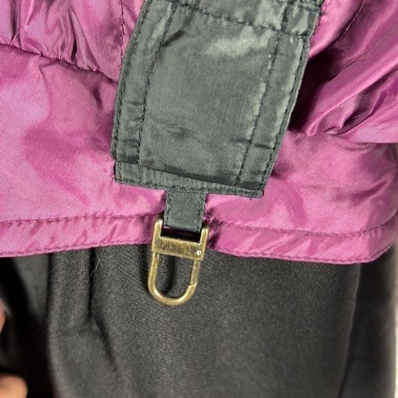 OSSI vintage ski suit stirrup pants purple black size 12 - Picture 7 of 12